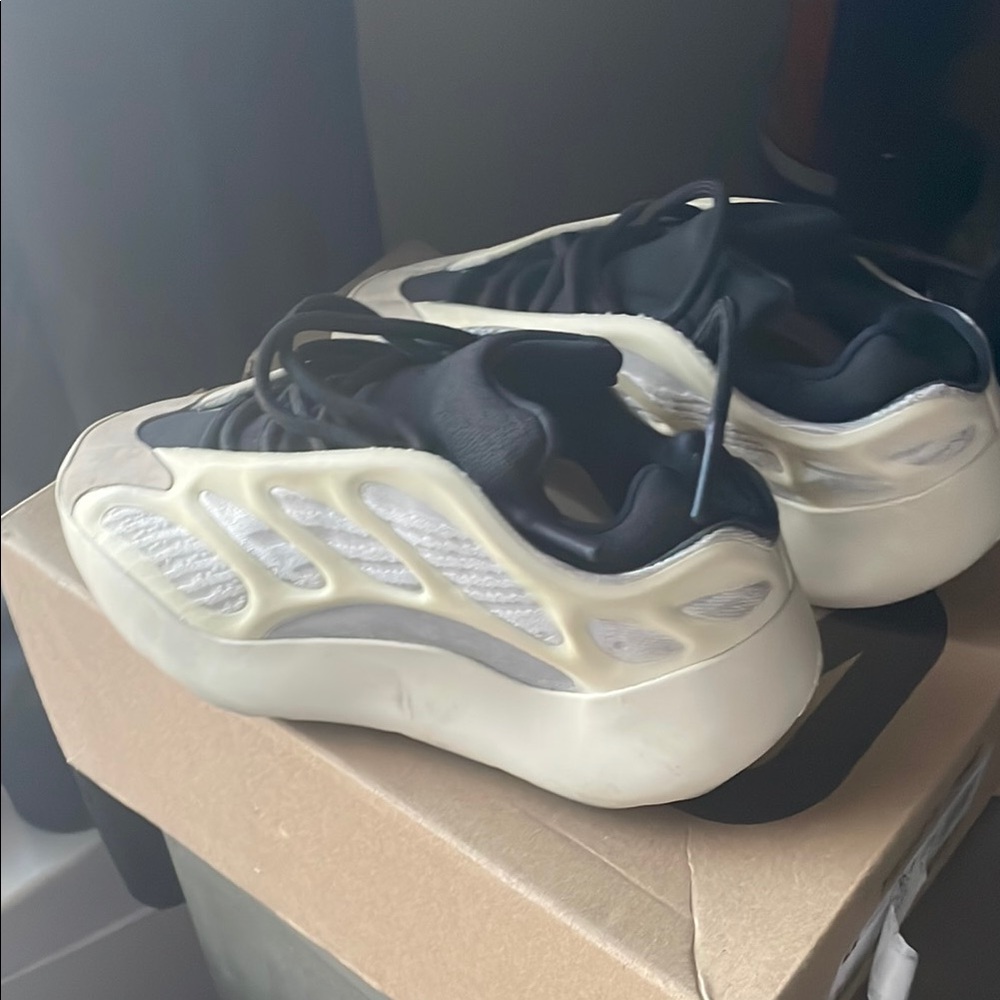 Stylish Black and Cream Sneakers
